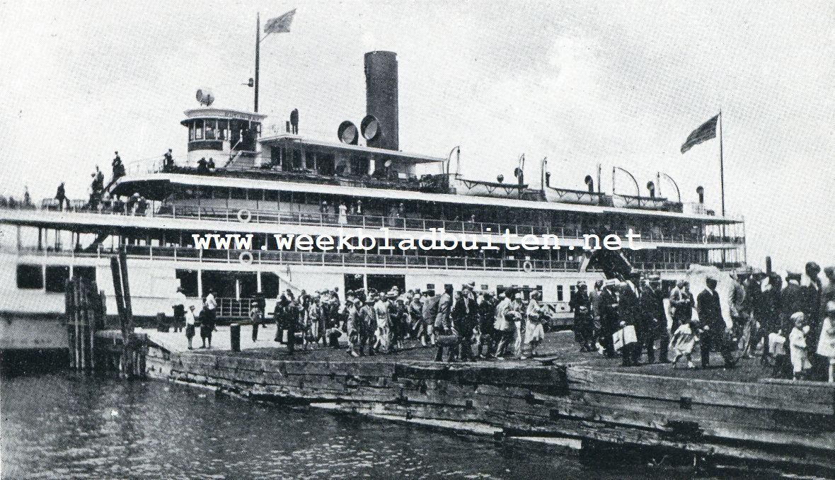 Een paradijs voor dagjesmenschen.De loopplank werd uit de boot geschoven