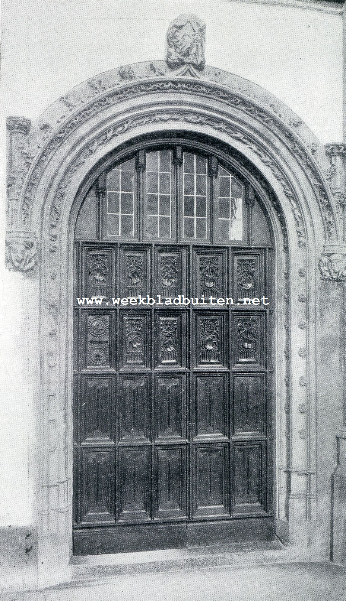 De oude Utrechtsche kerken. Deur van de Sacristie der Domkerk