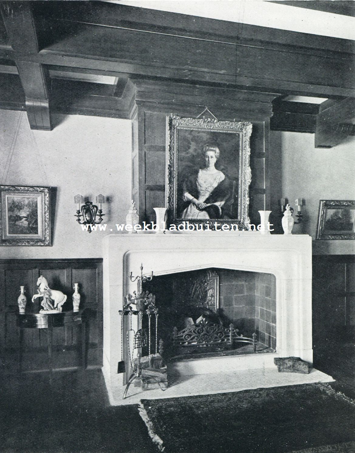 Zuiderhof. Schouw in de zitkamer