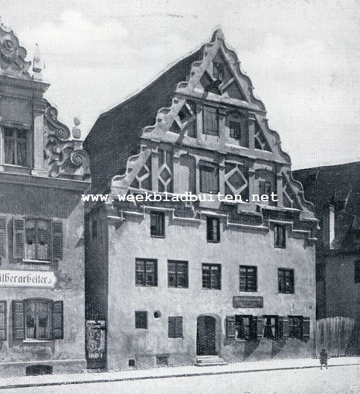 Nrdlingen. Oude woonhuizen