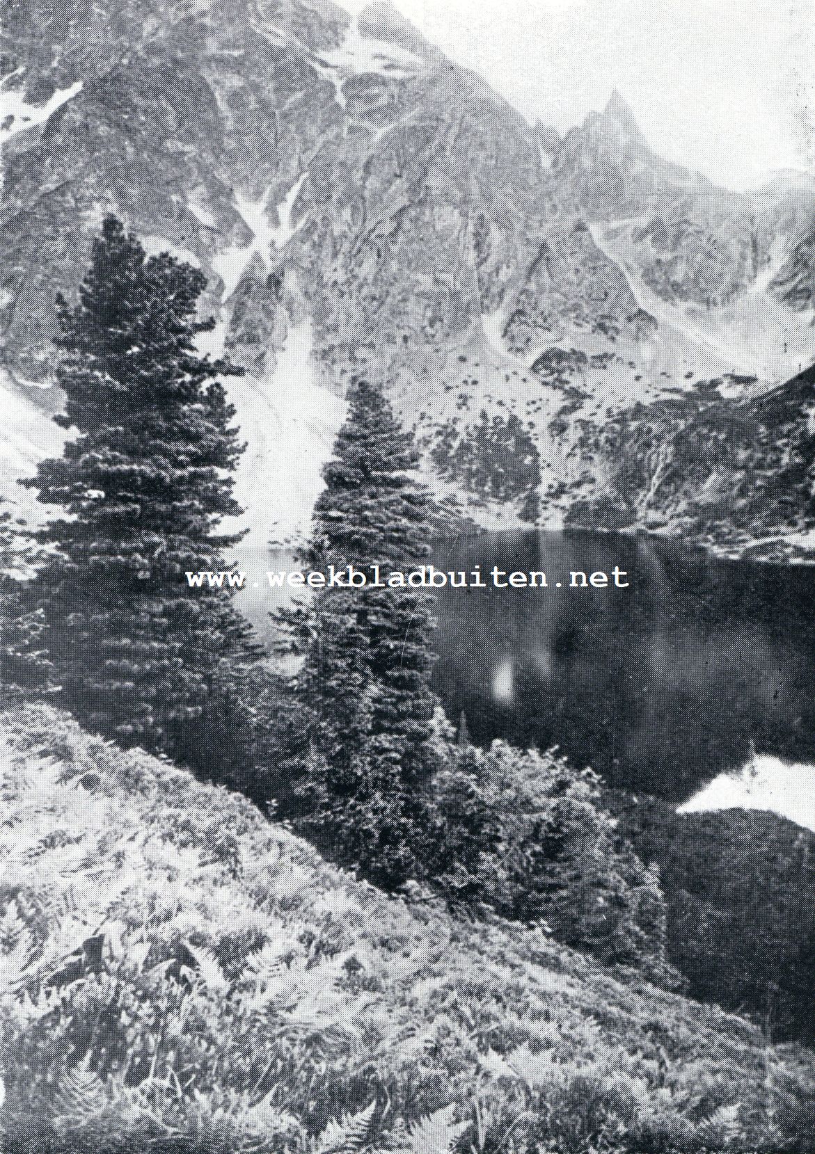 De Poolsche Karpaten. Morskie Oko, het 