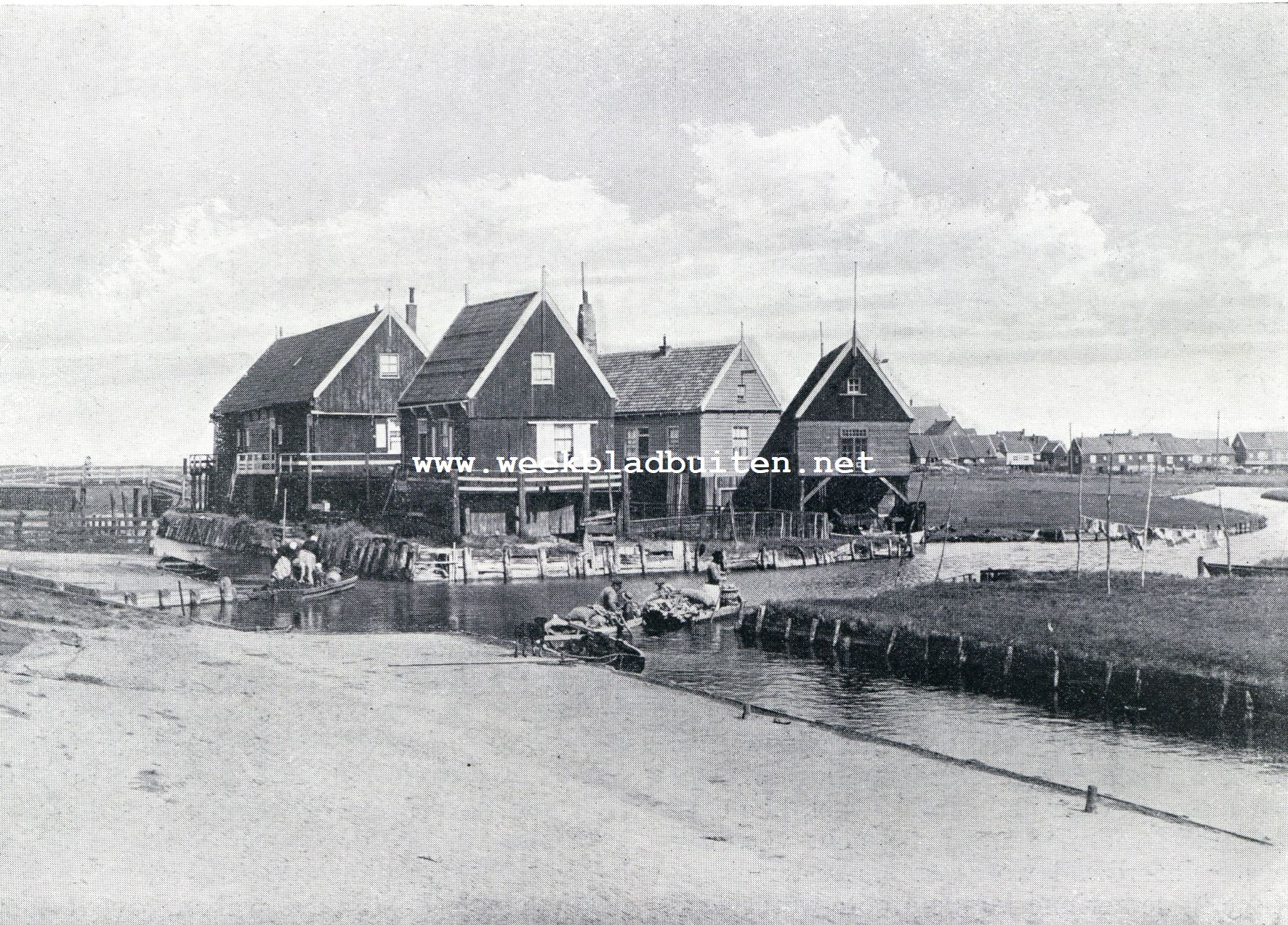Marken. Paalwoningen