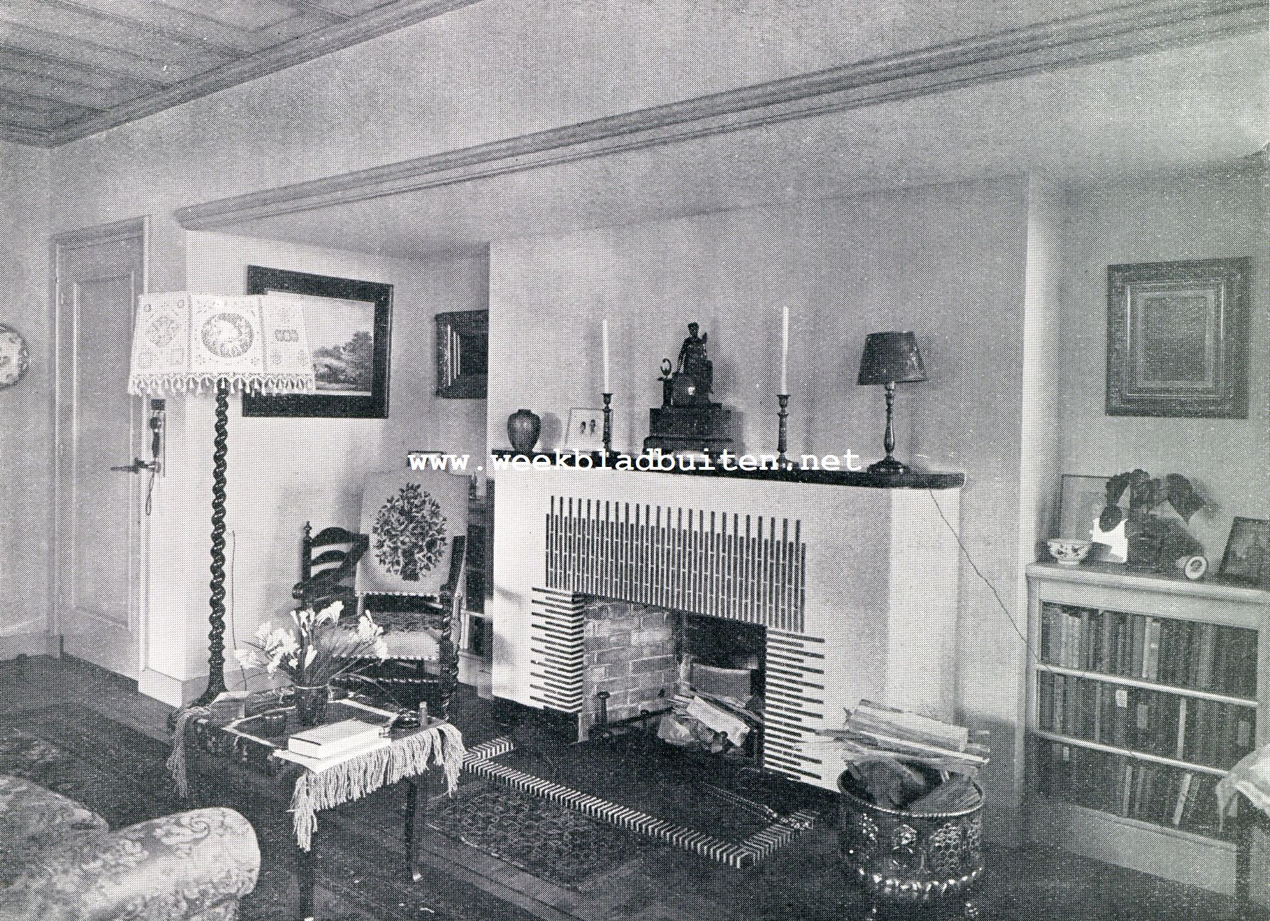 Huize de Engh. Zitkamer op Huize de Engh te Hilversum
