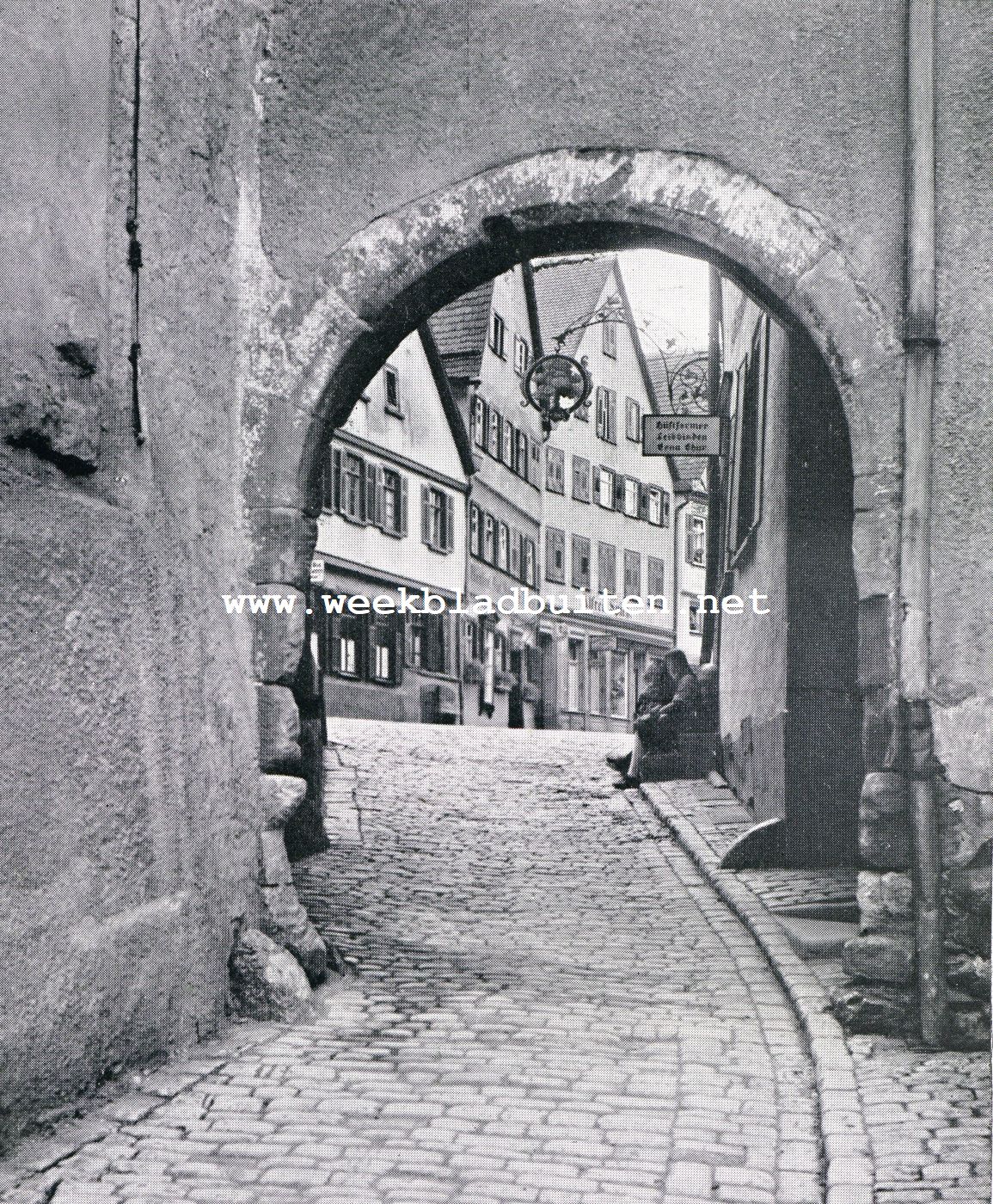 Hall in Wurttemberg. Romantisch plekje in het oude Hall
