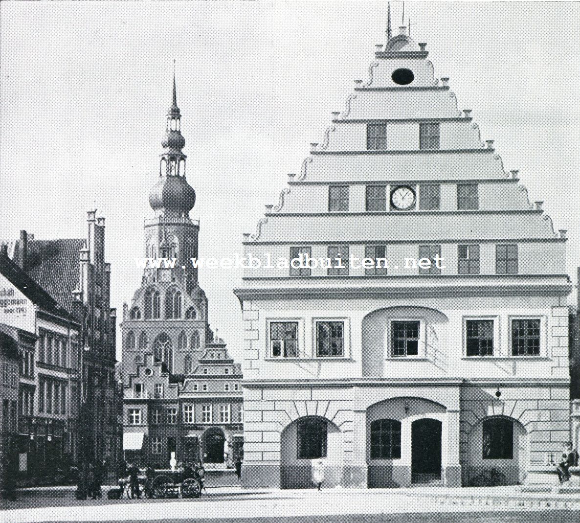 Greifswald. Stadhuis met 