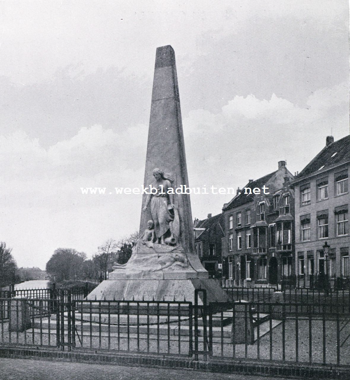 Het land van Huisduinen en Den Helder. Den Helder. Monument ter herinnering aan de slachtoffers vanden Wereldoorlog behoorende tot de Nederlandsche Marine (1922)