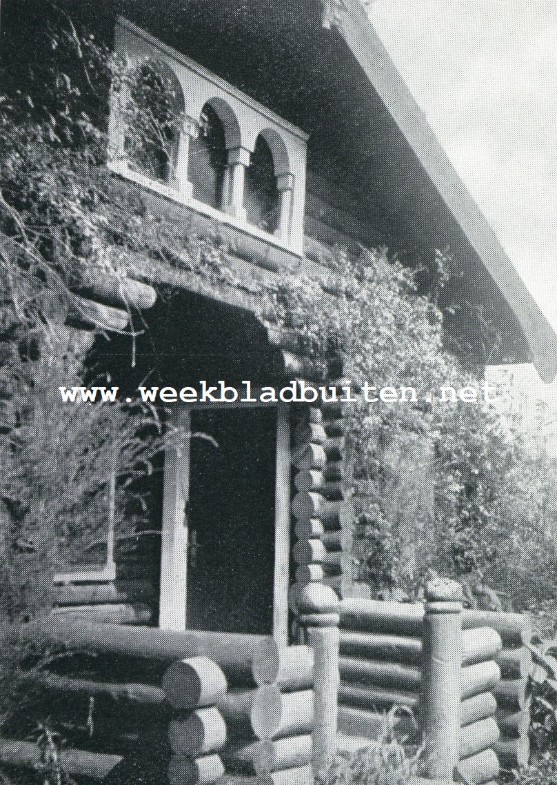 Ronnebaeksholm. De Noorsche hut in de heuvels
