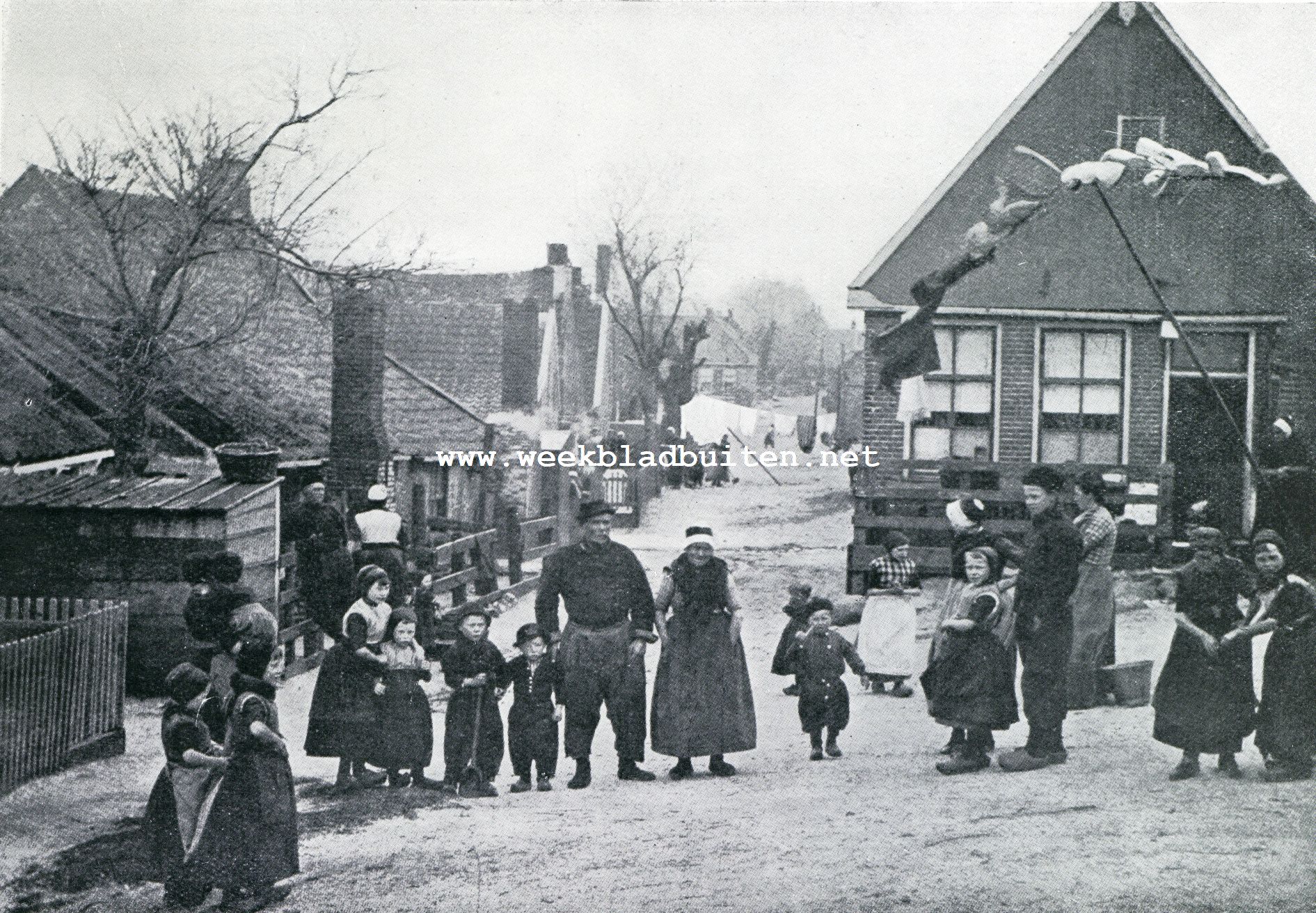Het feestelijk afscheid van de Zuiderzee. Op Urk, waar de kantschool zal worden gevestigd