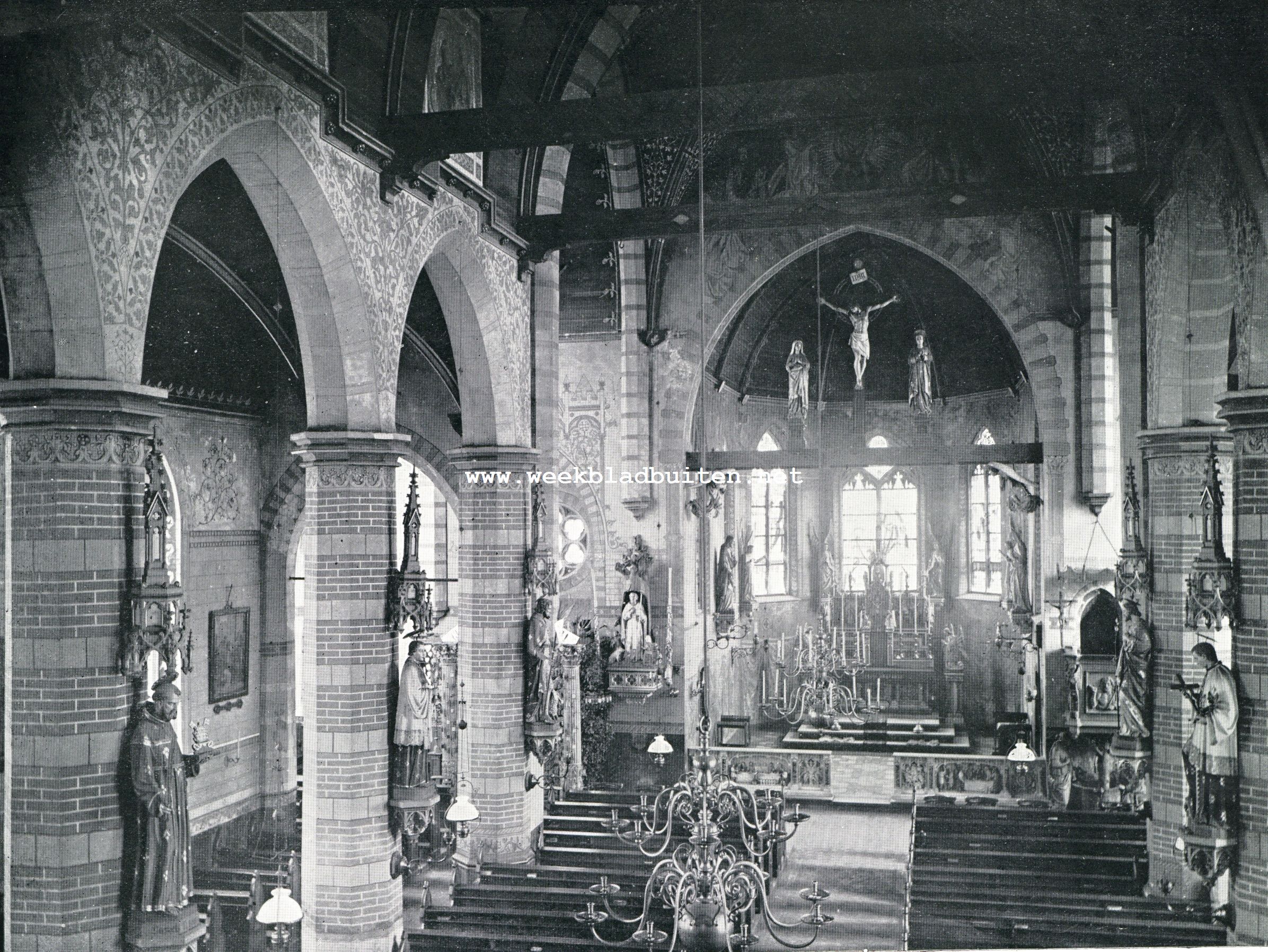 Loon op Zand. Interieur van de kerk te Loon op Zand