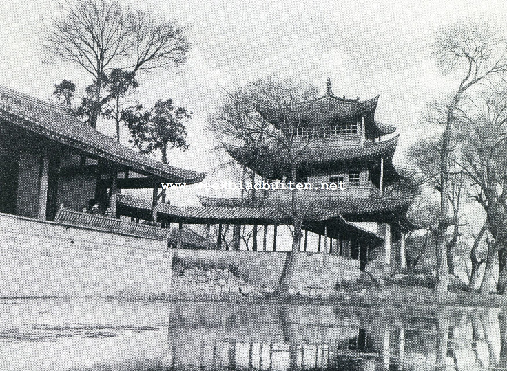 Theehuis te Yunnanfu in West-China