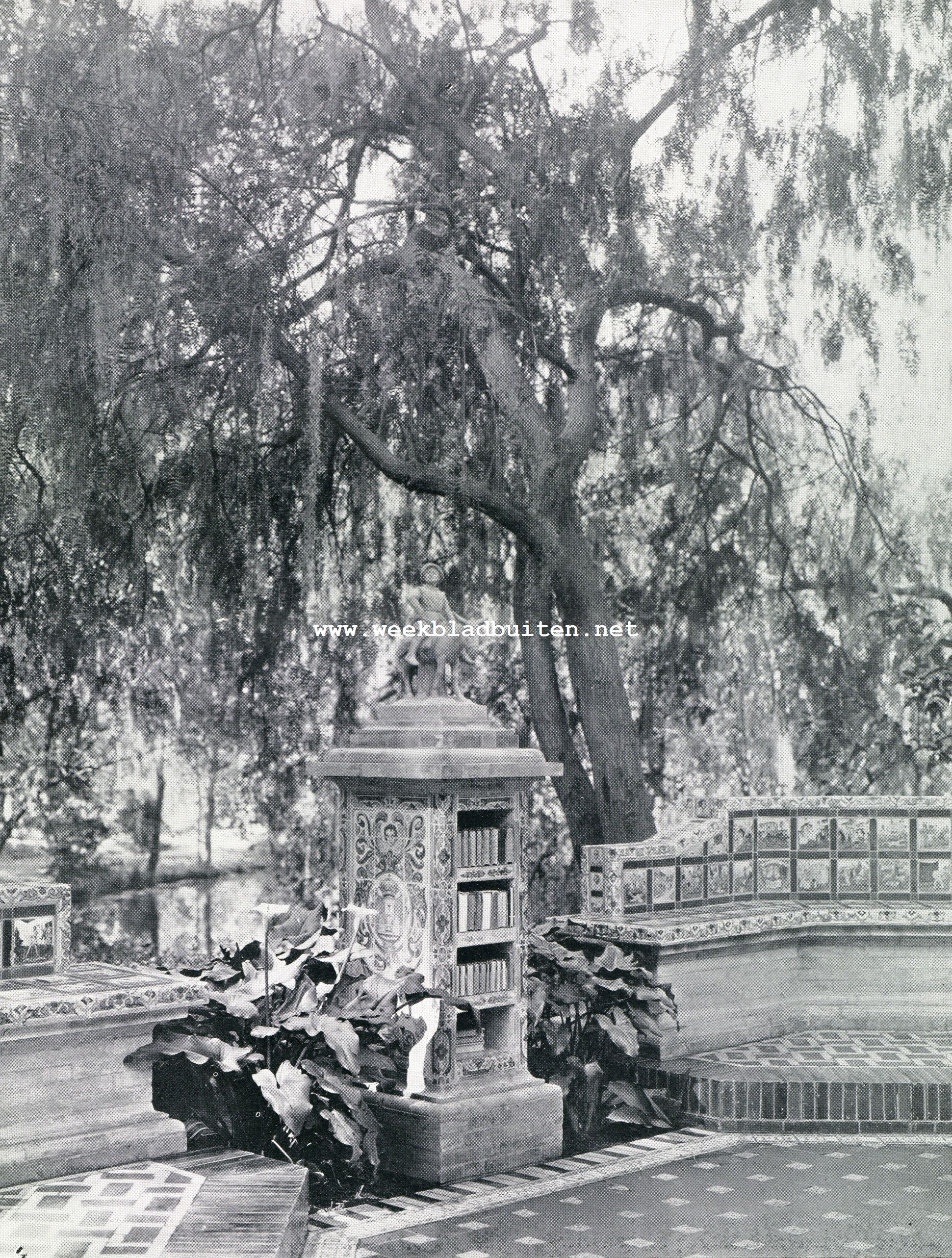 De Don Quichotte-forntein in het Chapultepec-Park te Mexico