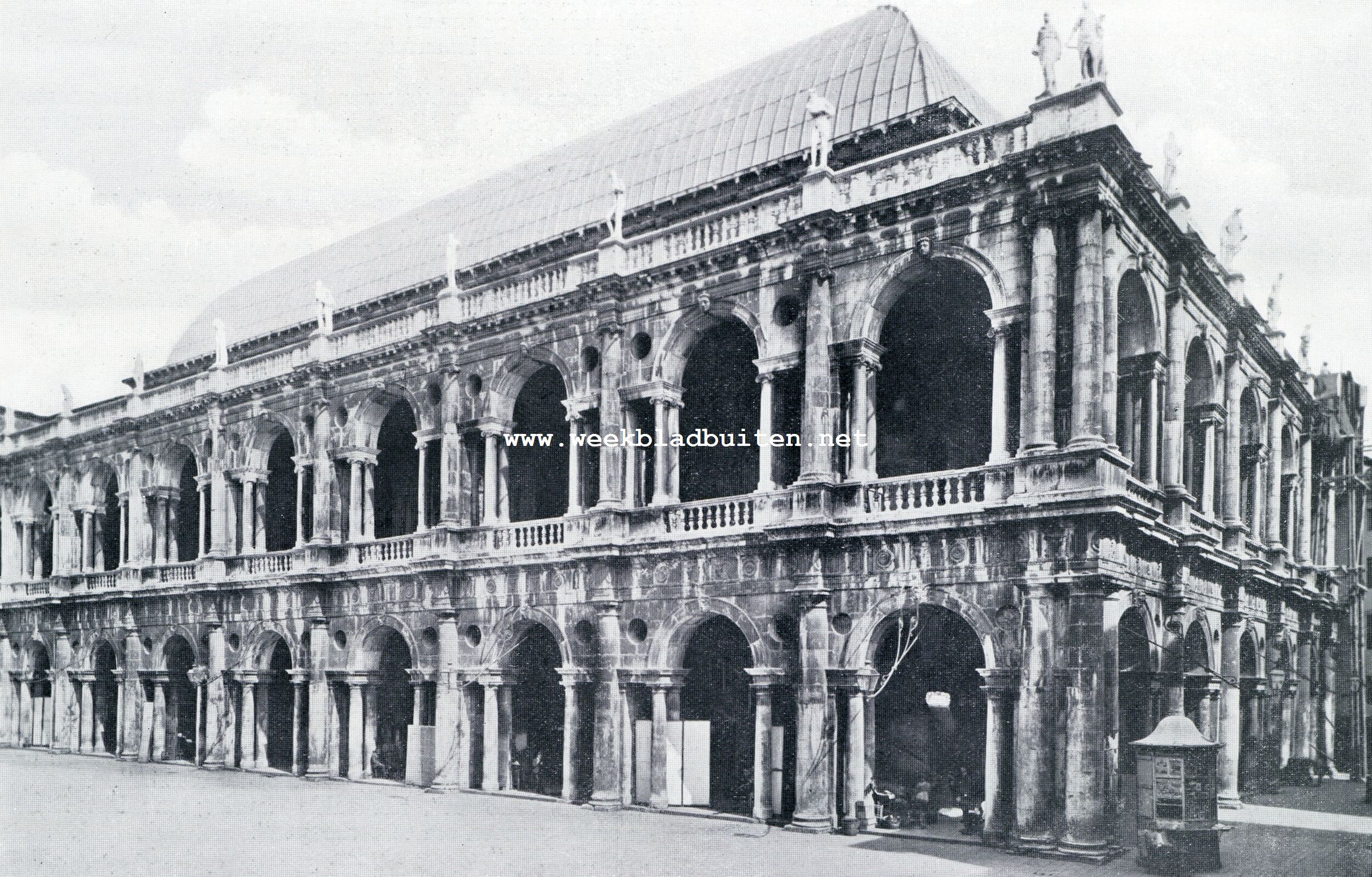 Vicenza. Satelliet der Dogenstad. De Basiliek van Palladio