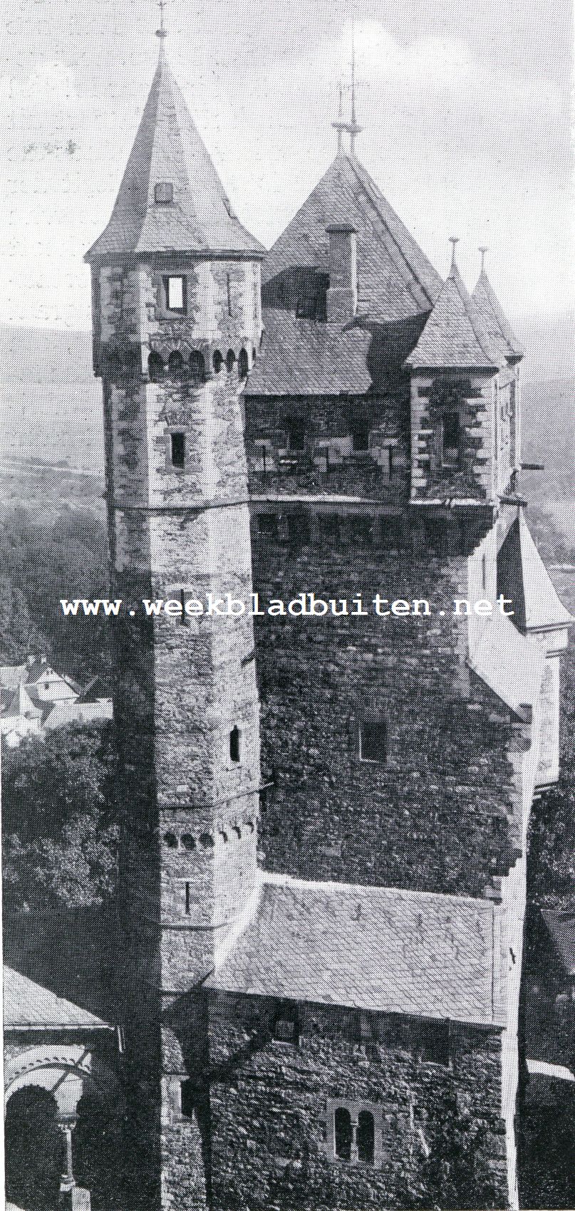 De burcht Braunfels aan de Lahn. Vergezicht