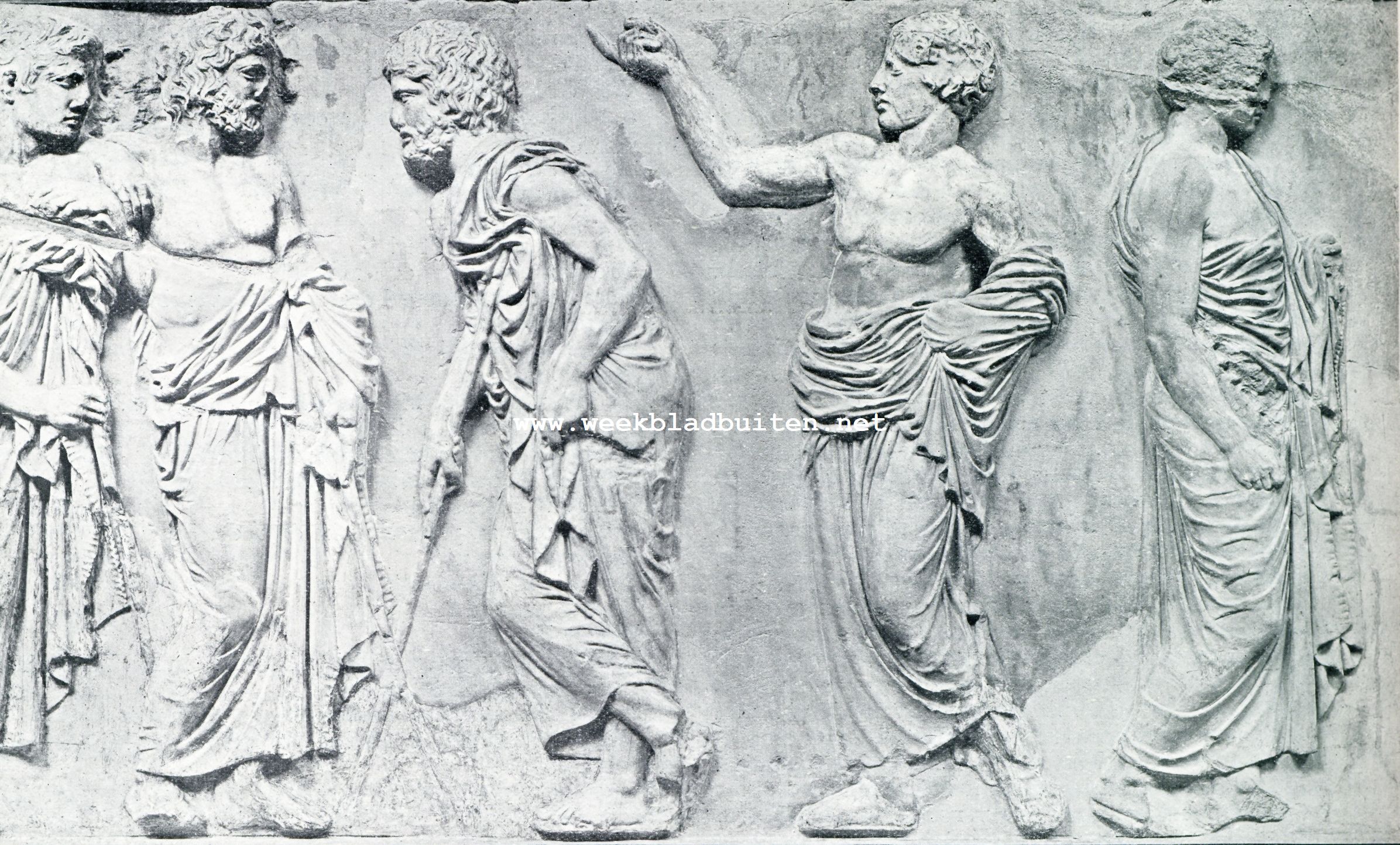 DE PANATHENAEA. FRIES VAN HET PARTHENON. WAARDIGHEIDSBEKLEEDERS
