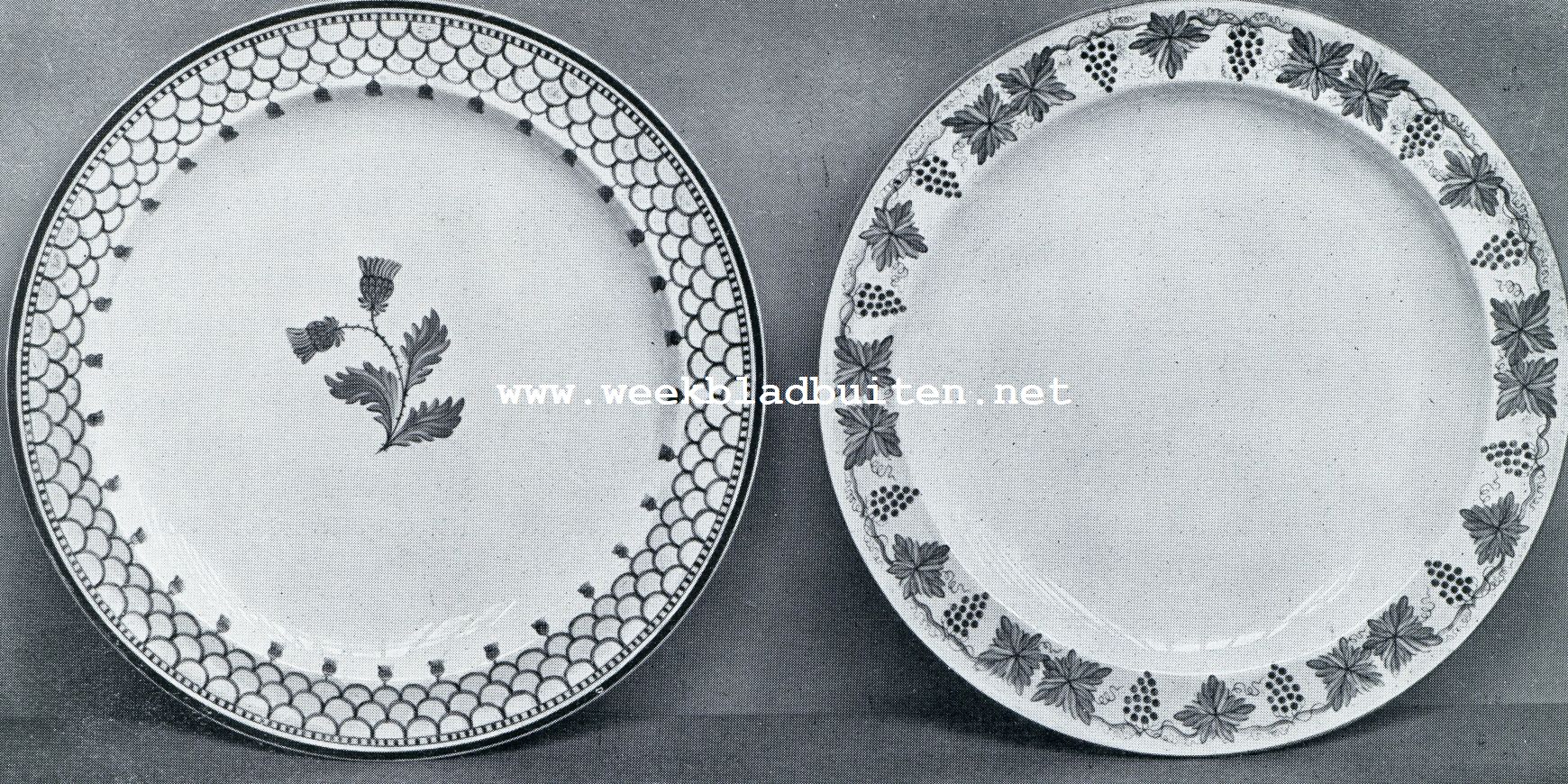 Wedgwood ware. Handschilderwerk volgens 18de-eeuwsch decor