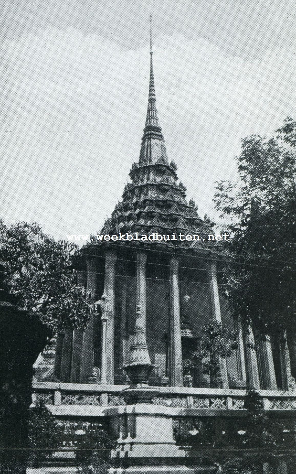 Bangkok. De Bibliotheek van de Wat Phra Keo