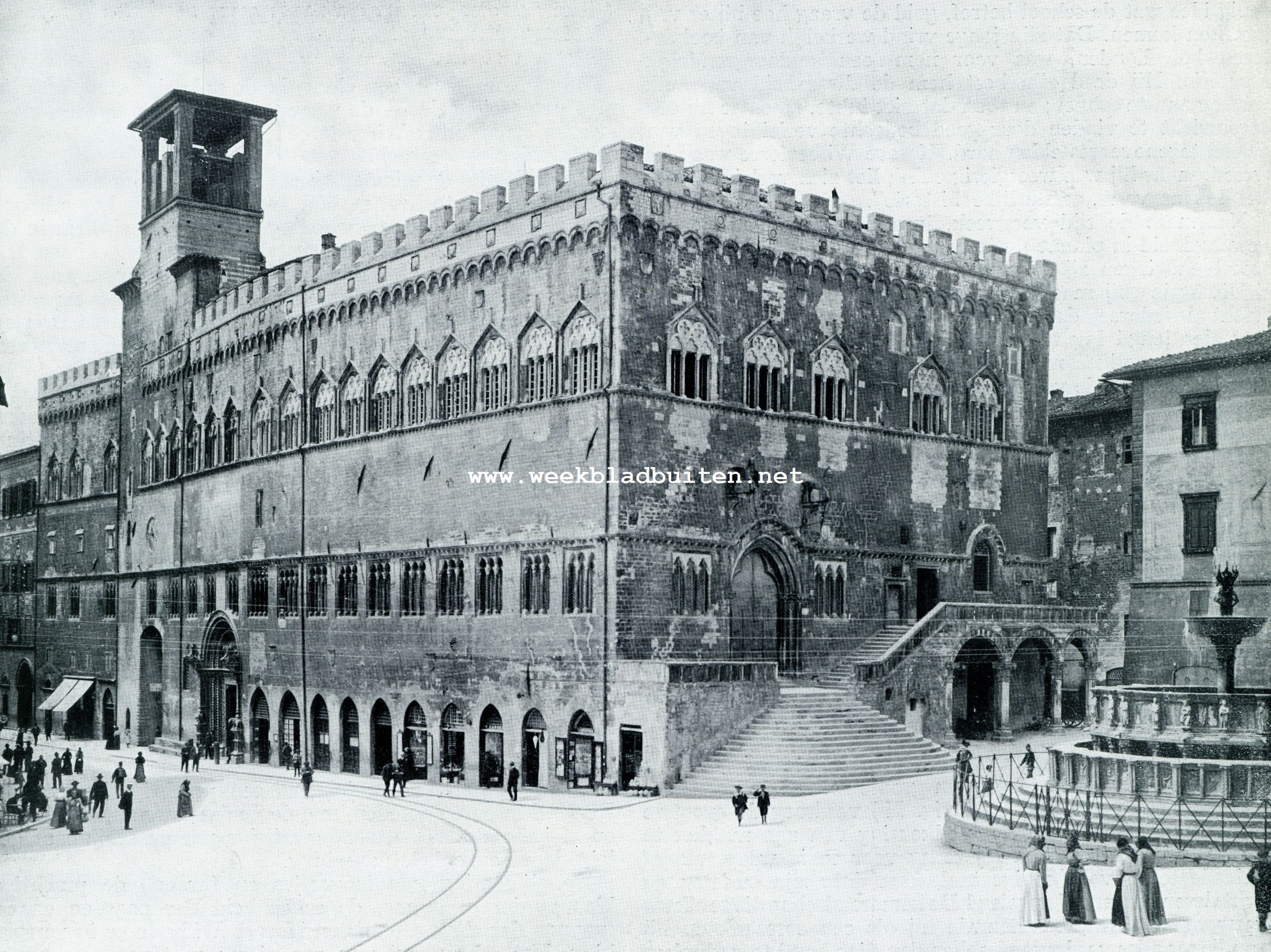 Perugia. Het Stadhuis (Palazzo Publico)