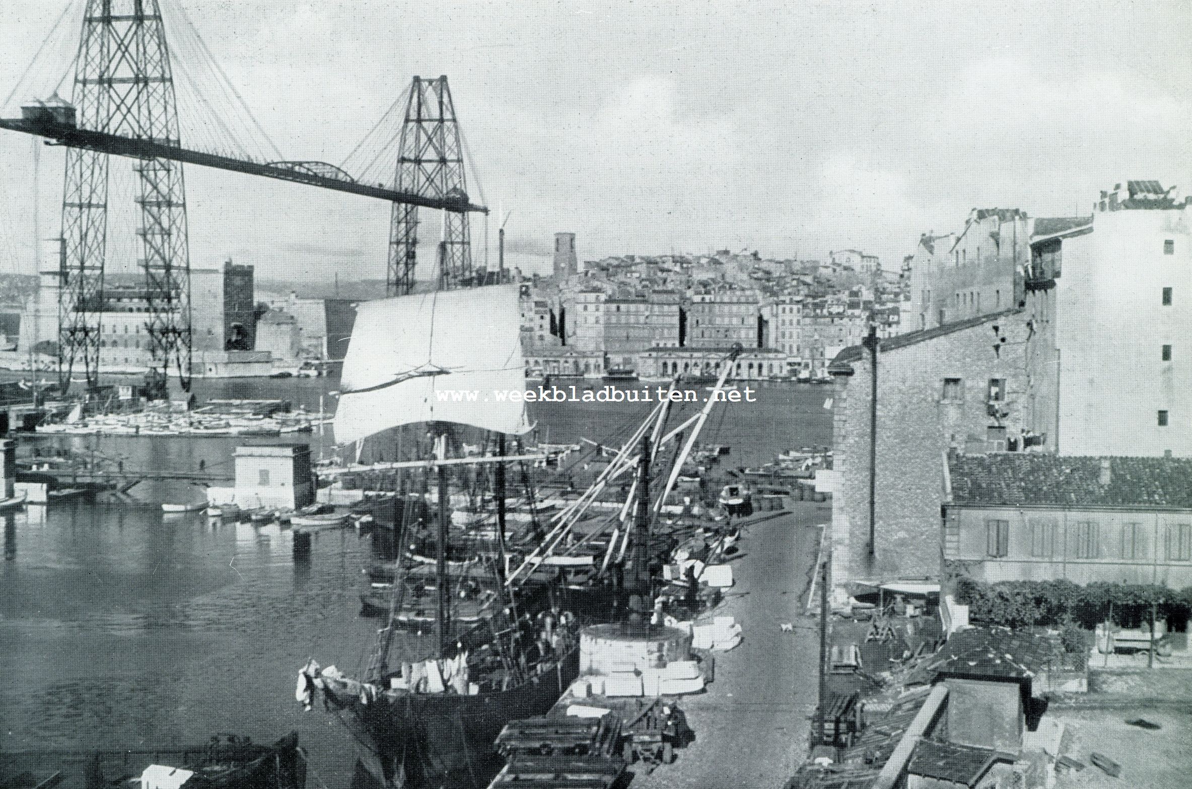 Marseille. De Vieux Port met den Transbordeur