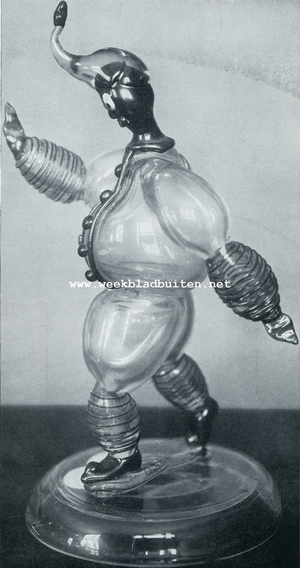 De kunst der Italiaansche glasblazers. Italuaansch glas. Maskerade