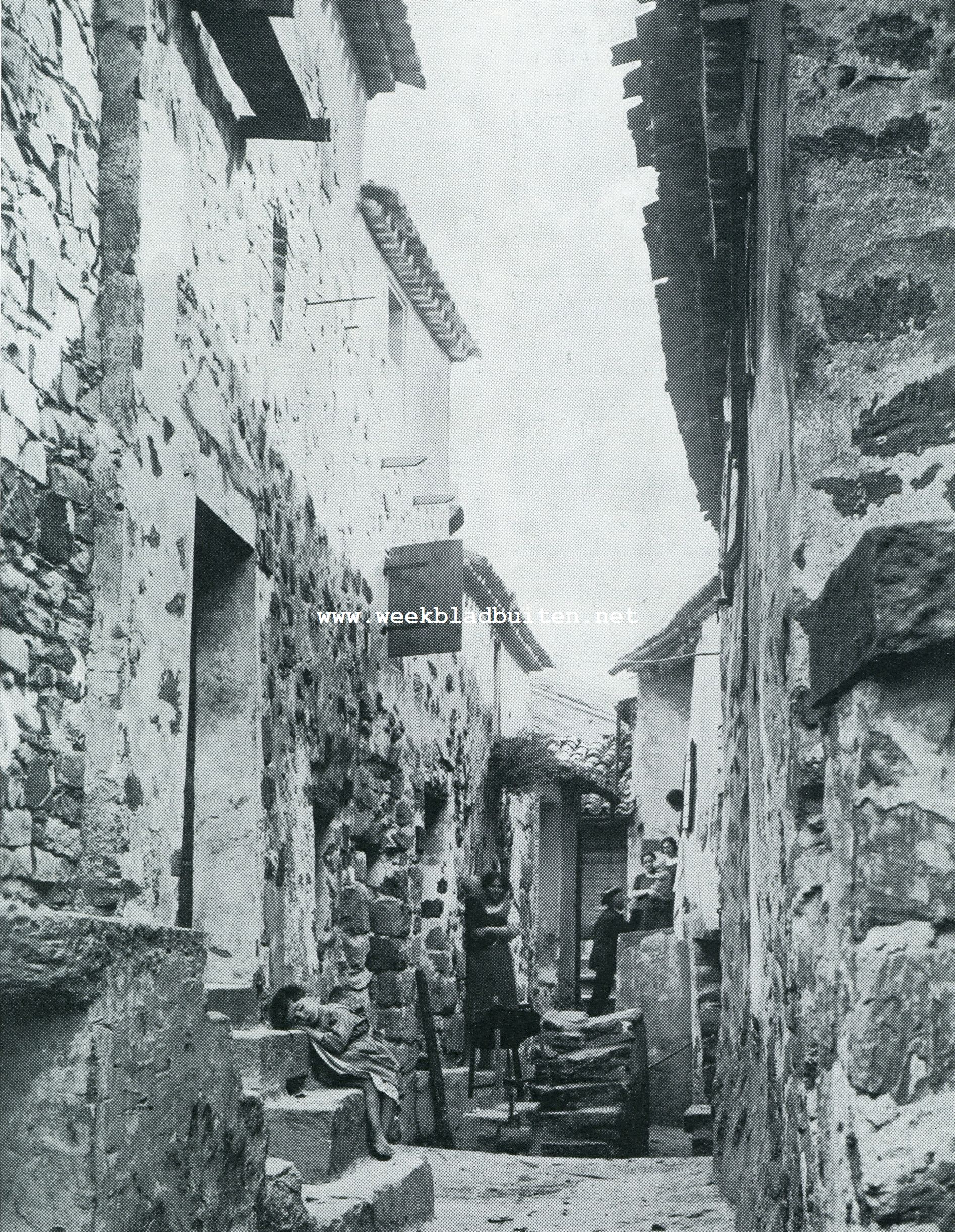 San Marino. Straat te Faetano