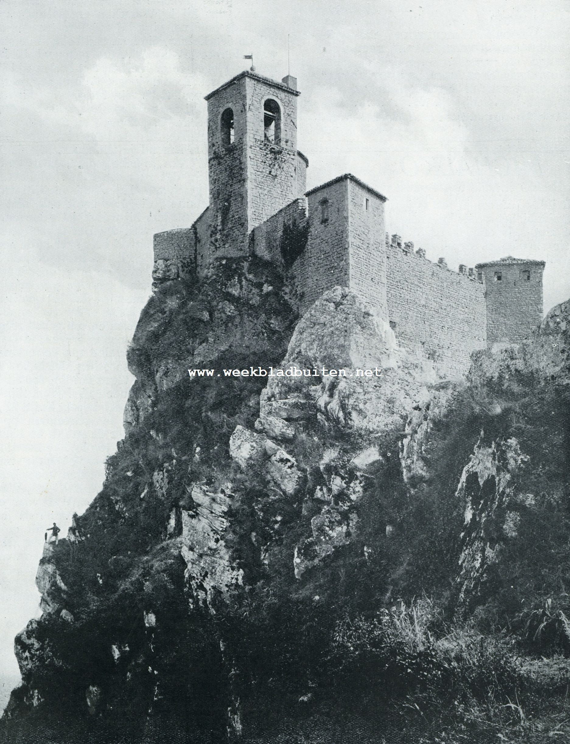 San Marino. Het kasteel op de rots