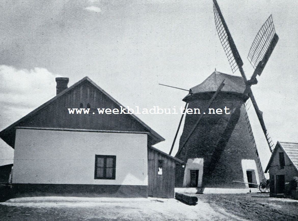 Uit de geschiedenis der Hongaarsche windmolens. Molen met molenaarshuis in Hkd