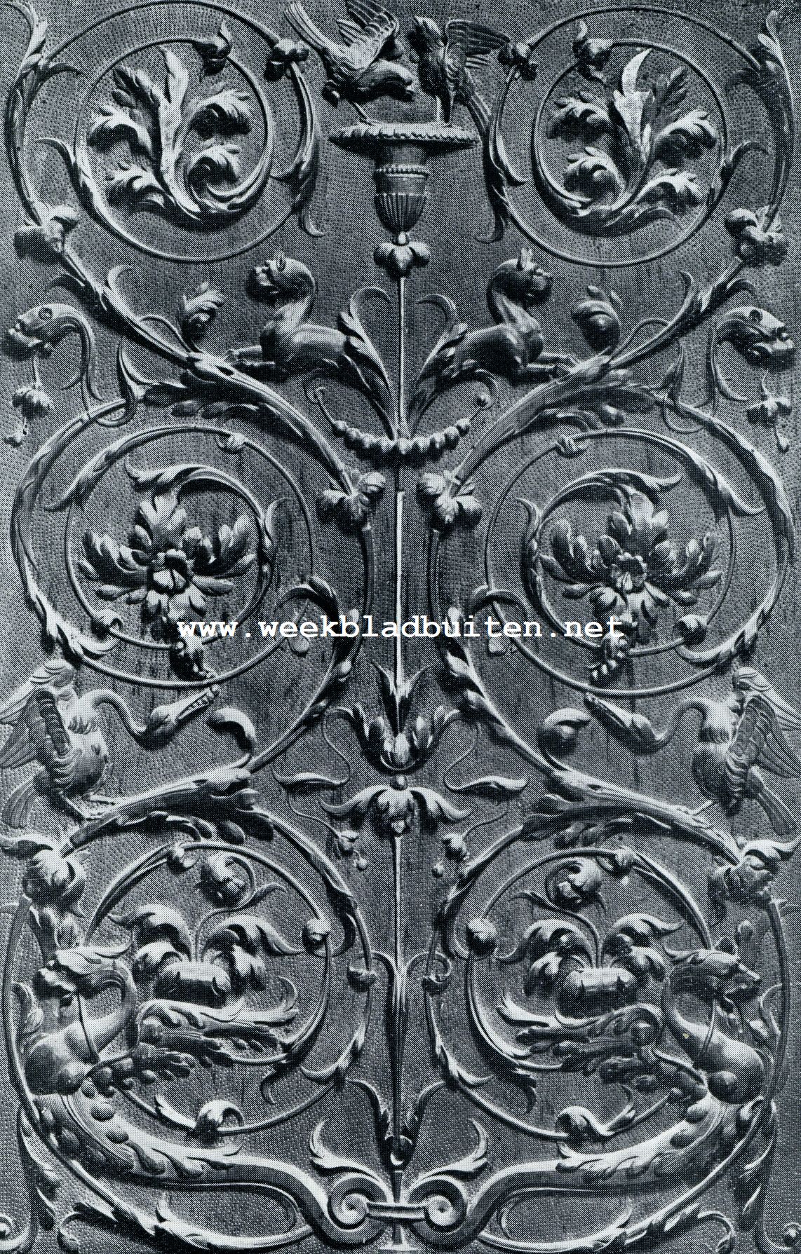De sfeer der Umbrische hoofdstad. Paneeltje van n der koorbanken in de Sint Pieterskerk te Perugia, gesneden in 1535 door Stefano Zambelli