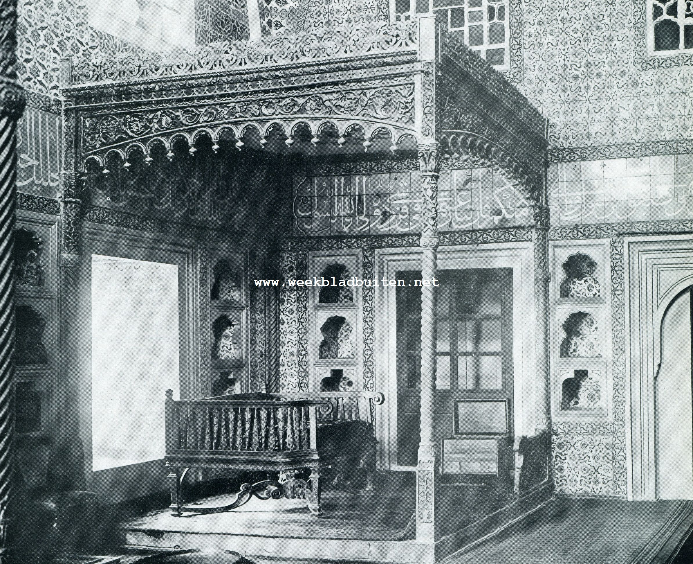 In het Serail der Sultans. Slaapkamer van Moerad III (einde 16e eeuw)
