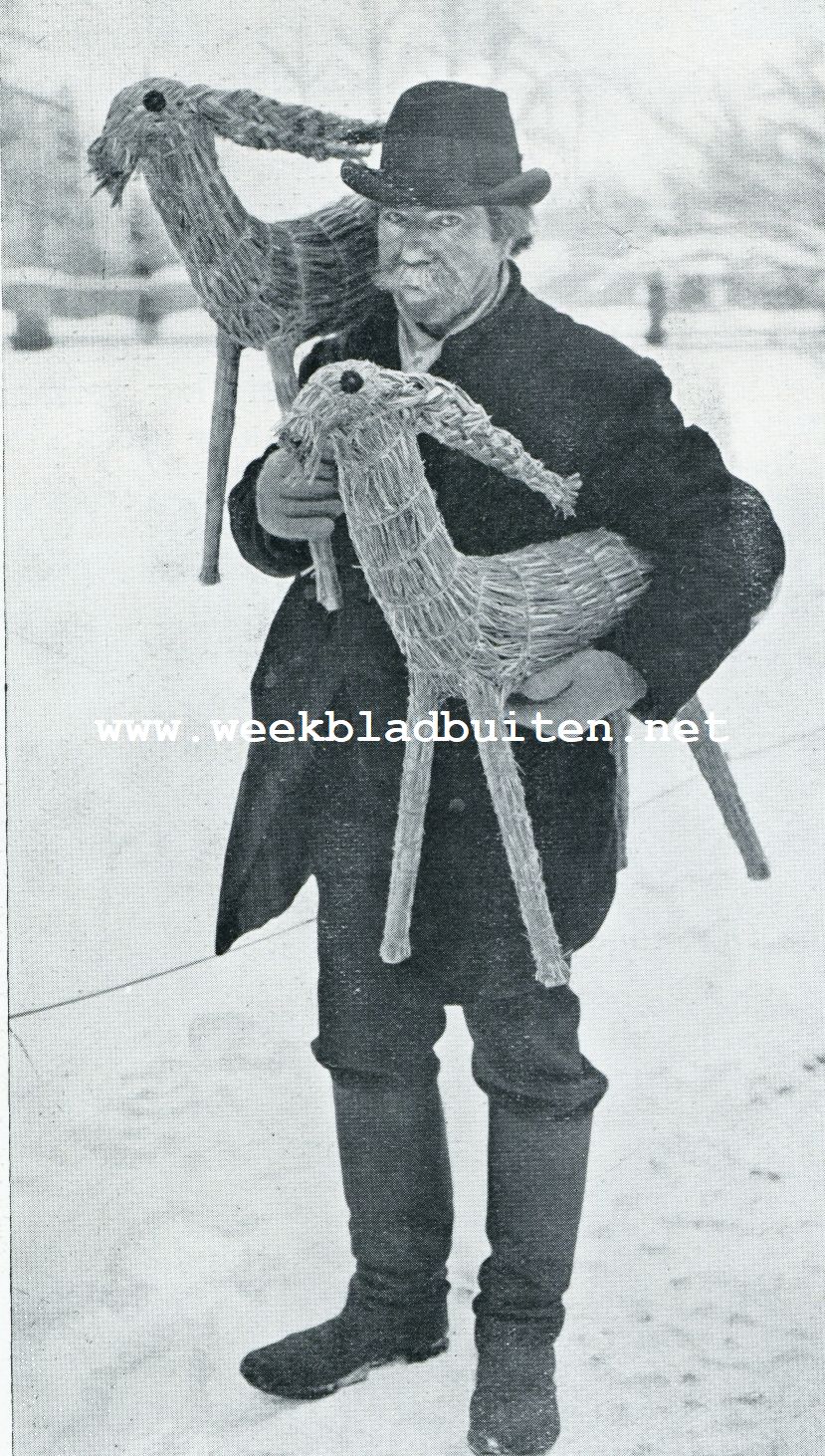 De Zweedsche Joelbok als Kerst-symbool. Zweedsche joelbokken-koopman