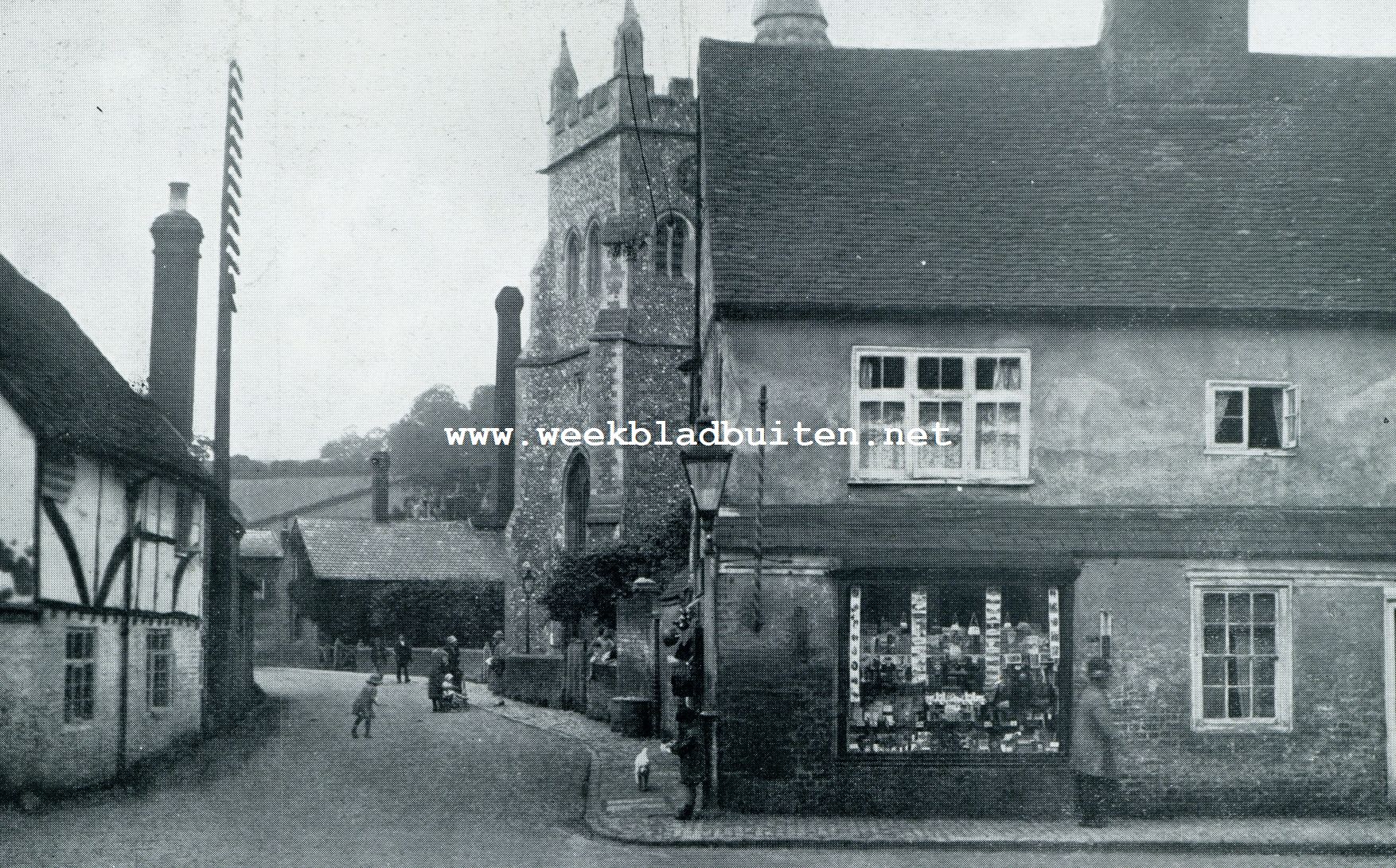 Door Buckinghamshire. Buckinghamshire. Oud straatje te Amersham
