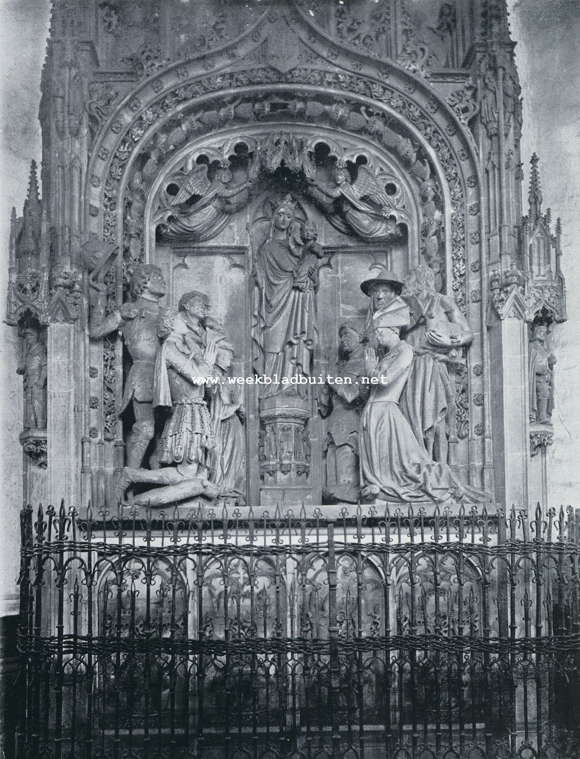 Monument voor Engelbert I van Nassau en zijn gemalin Johanna in de Groote of Lieve Vrouwe Kerk te Breda