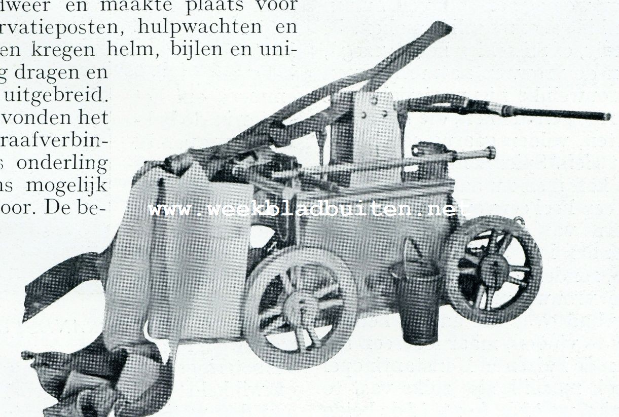 De ontwikkeling van het brandwezen. Slagbrandspuit uit de fabiek van Jan van den Heijden