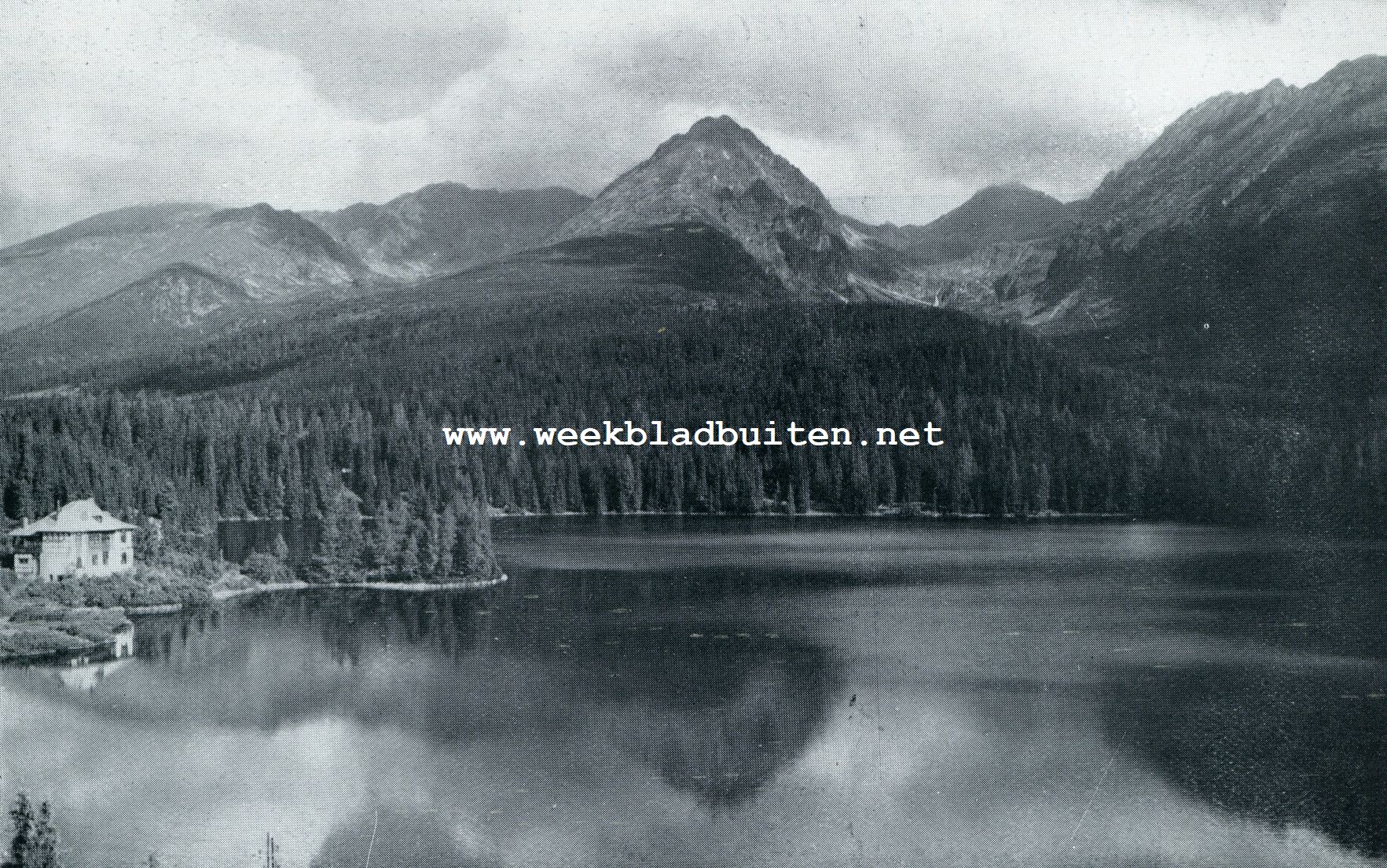 Ontdekkers en toeristen in de Tatra. Aan het Meer van trbsk pleso