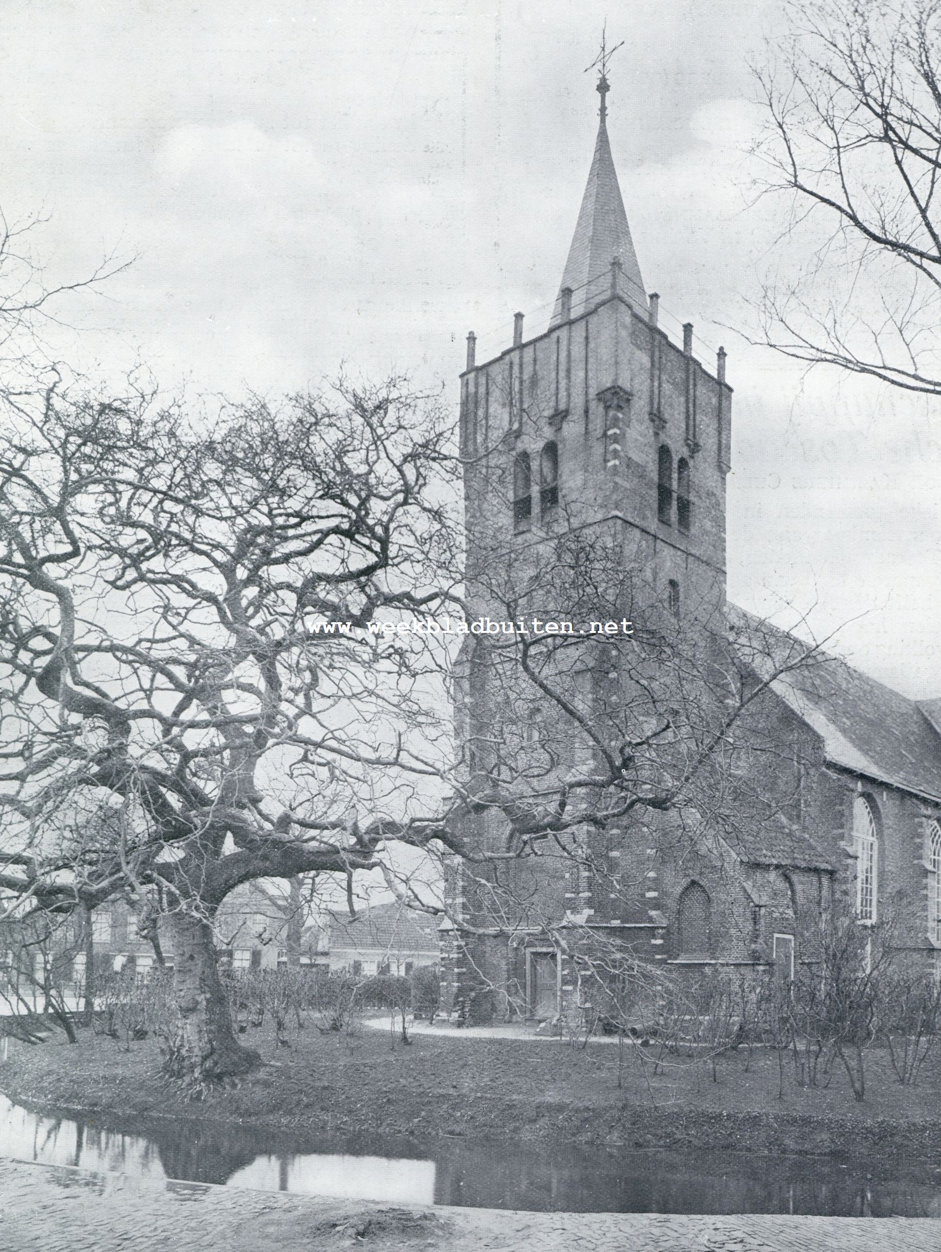 HET EILAND GOEREE EN OVERFLAKKEE. BIJ DE NED. HERVORMDE KERK TE NIEUWE TONGE ( 1500)