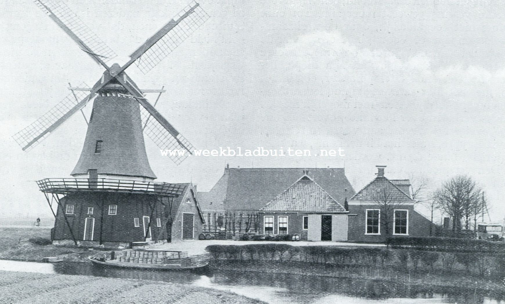 AKKERLAND, EEN ROGGEMOLEN EN EEN BOUWBOERDERIJ TE VROUWBUURT (OFFICIEEL: LIEVE VROUWENPAROCHIE), EEN DER DRIE GROOTE BILDT-DORPEN. ALLES LIGT NATUURLIJK AAN T WATER, DE VERKEERSWEG BIJ UITSTEK