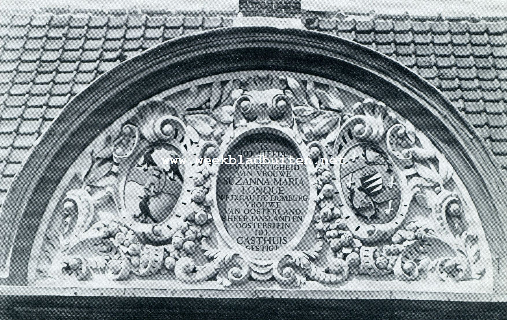 FRONTON VAN HET GASTHUIS TE OOSTERLAND (1754)