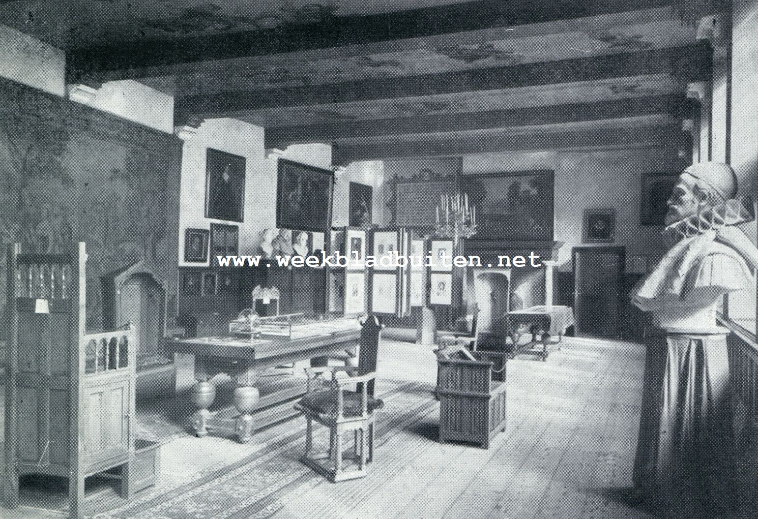 DE HISTORISCHE ZAAL IN HET PRINSENHOF TE DELFT