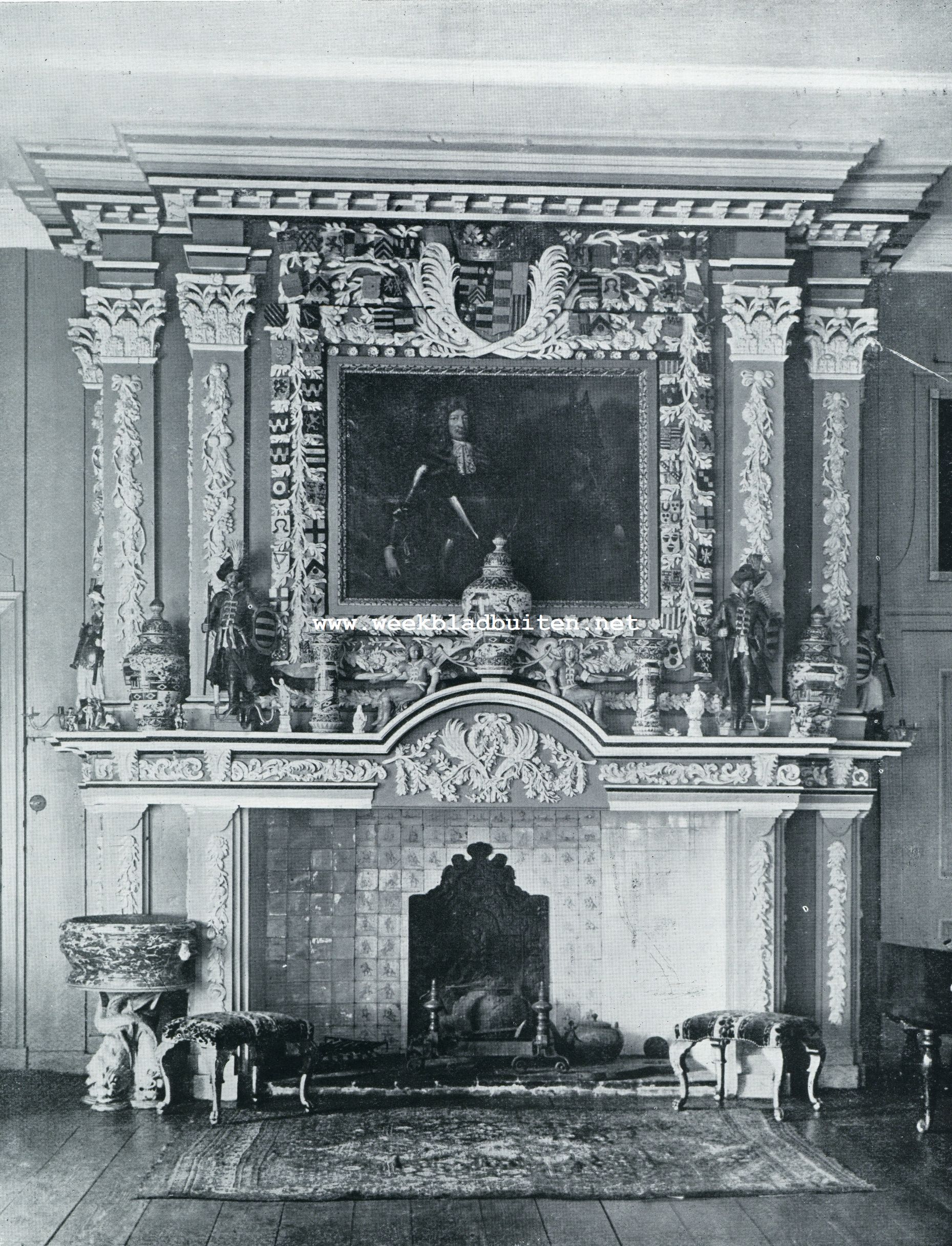 DE SCHOUW IN DE GROOTE ZAAL VAN KASTEEL KEPPEL