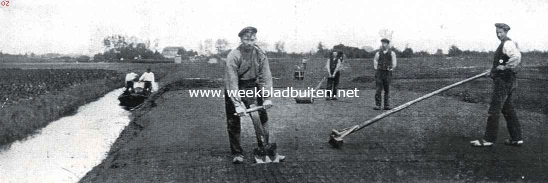 Over water- en veenland. Het rollen, verdeelen en steken van den bagger