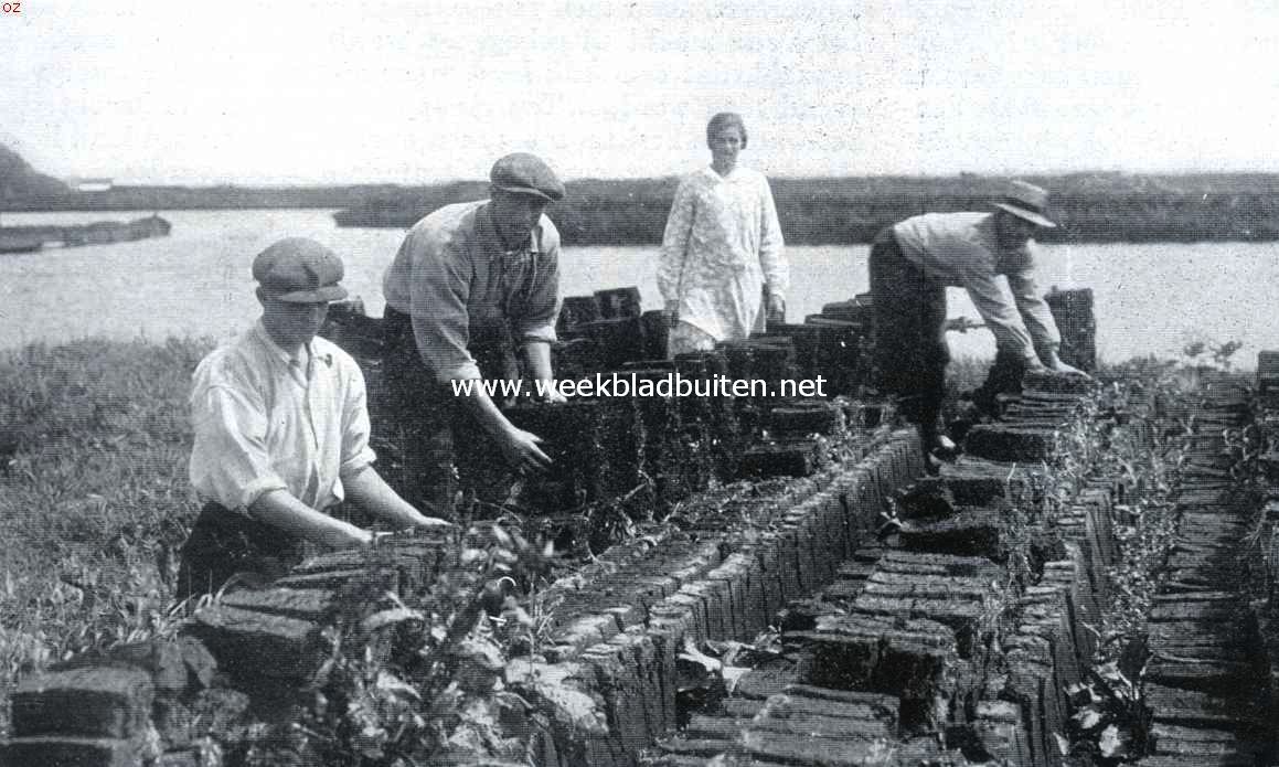 Over water- en veenland. Het stapelen van baggerturf