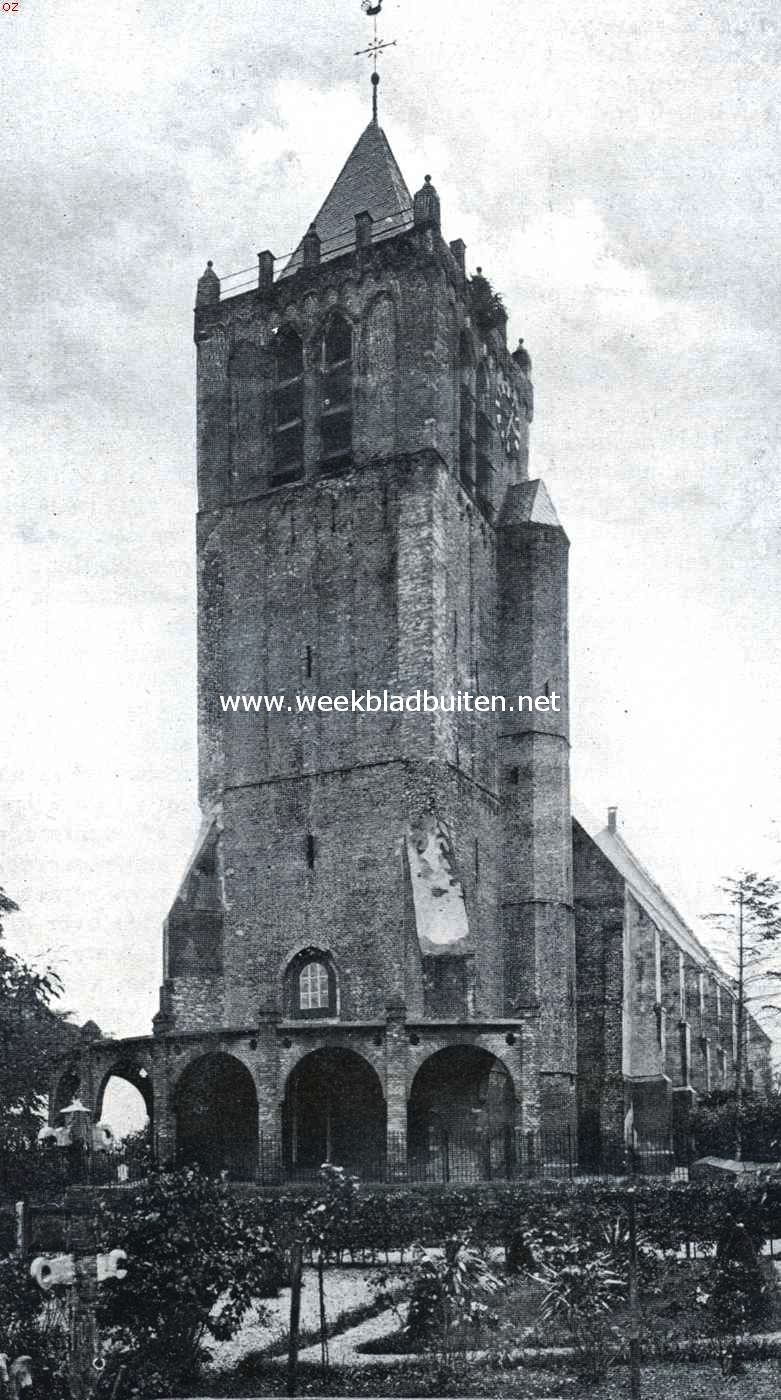 De Alblasserwaard. De toren van de Ned. Herv. Kerk te Giessen-Oudkerk (ongeveer 1450)
