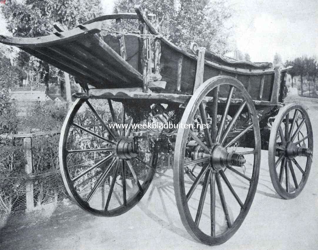 De Alblasserwaard. Een oude houten hooiwagen uit de buurt van Giessen-Oudkerk