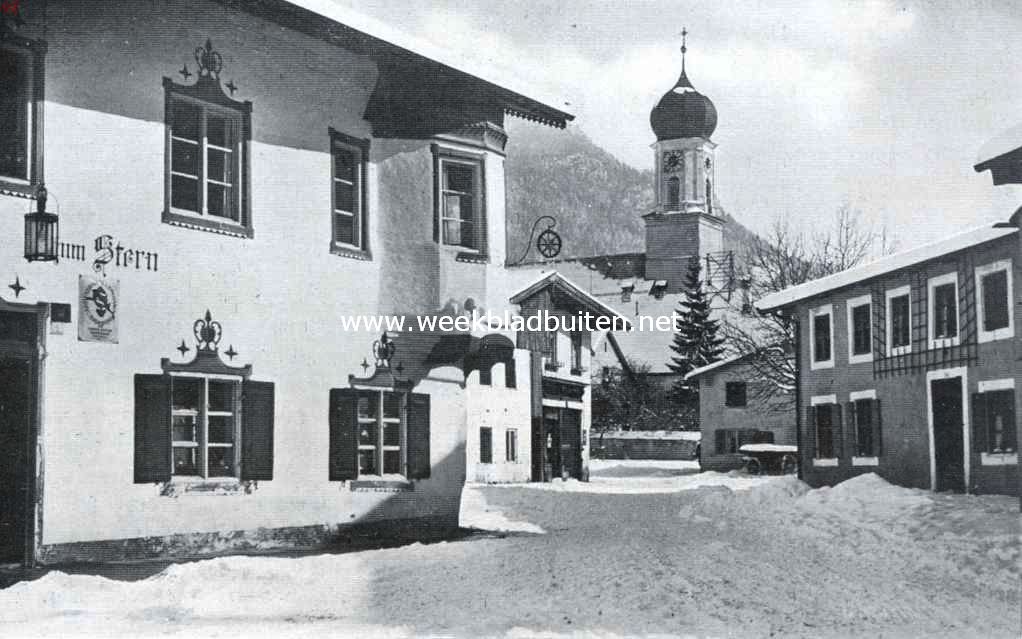 Oberammergau en zijn Passiespelen. Oberammergau in den winter