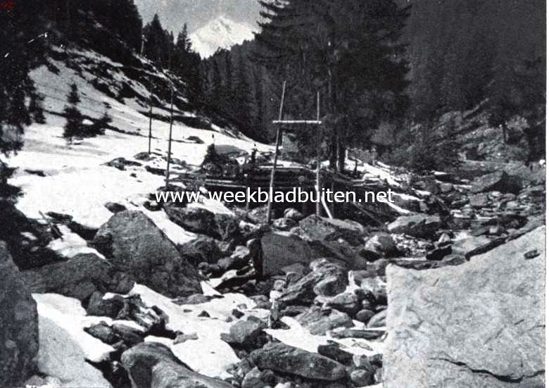 Bosco, een Duitsch-Zwitsersche nederzetting in Tessino. Op weg naar Bosco