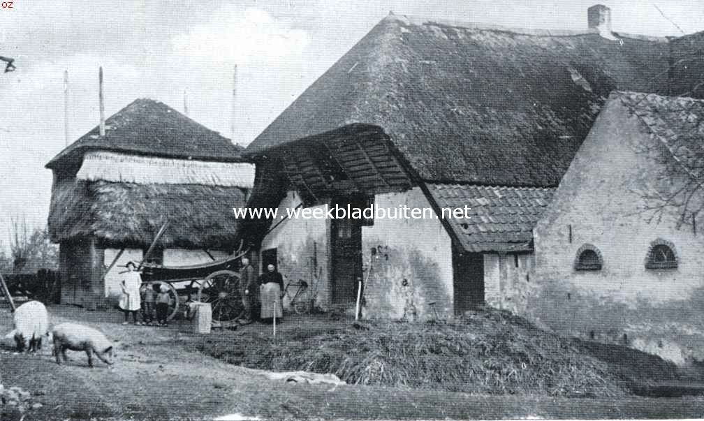 Tusschen twee rivieren. Oude boerderij in het land van de Linge