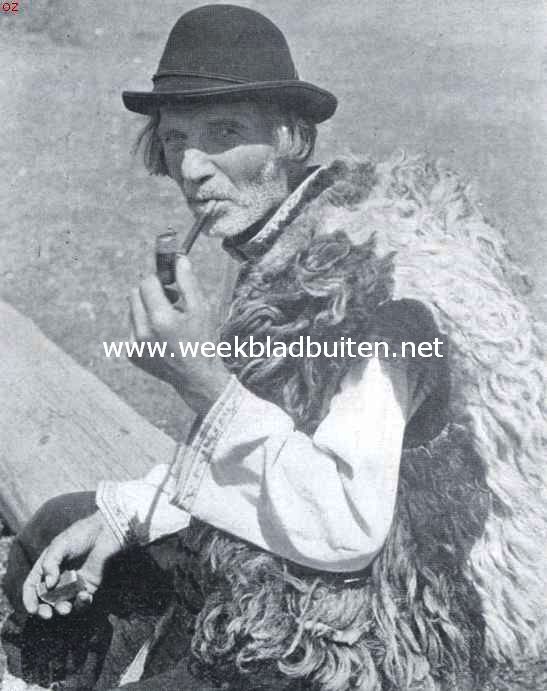 Karpathisch Rusland, land van tegenstellingen. Herder uit de omgeving van Jaina