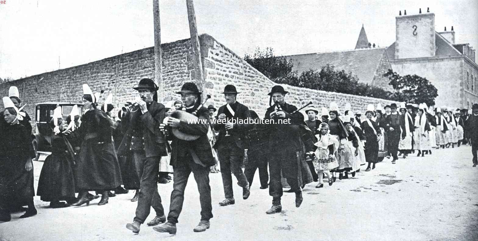 Land en volk van Bretagne. Een Bretonsche bruiloftsstoet