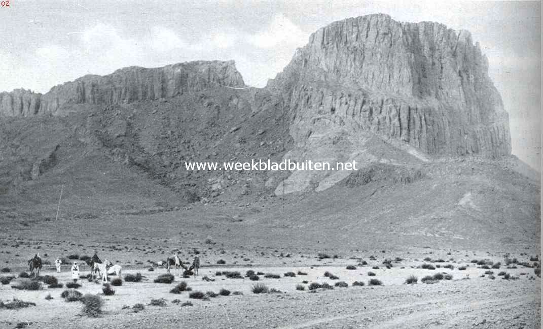 De rustelooze aarde. Rotsen in de woestijn bij Bou Sada (Algeri)