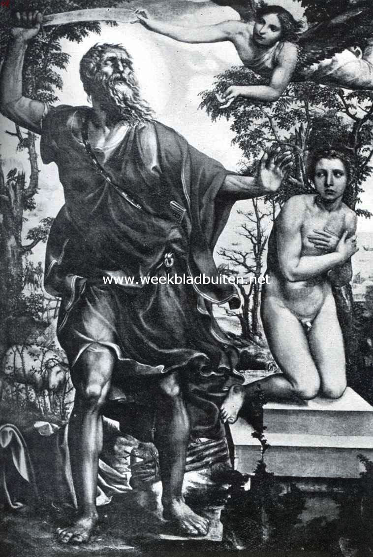 Antonio Bazzi, bijgenaamd Sodoma. Sodoma, Abraham offert Isak. Dom te Pisa