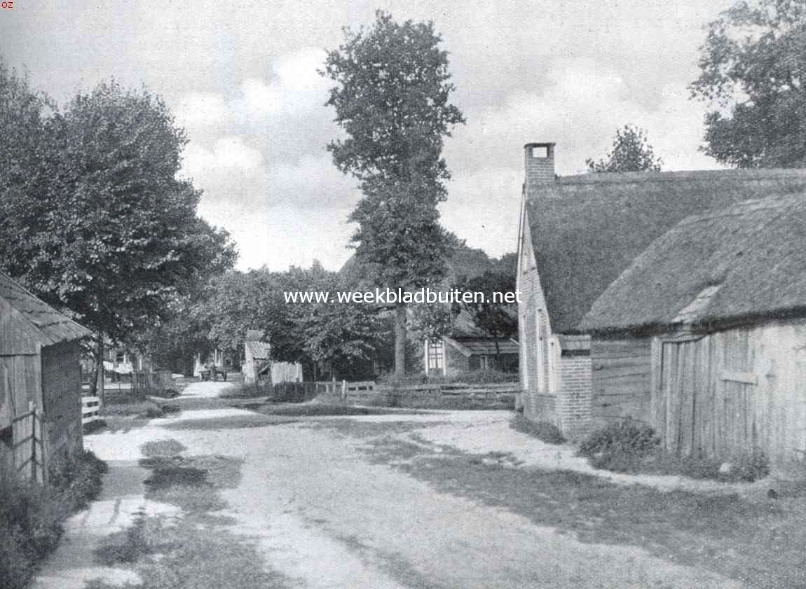 Natuur en volksleven in Drenthe. Weg in Rolde